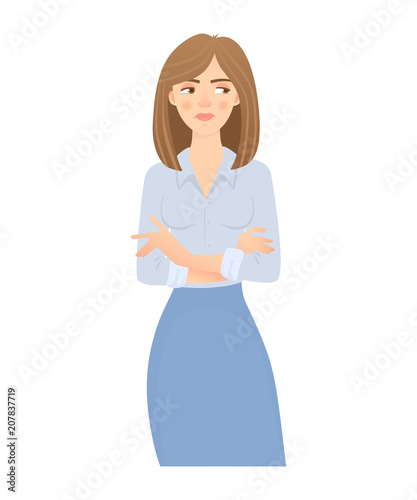 business woman isolated