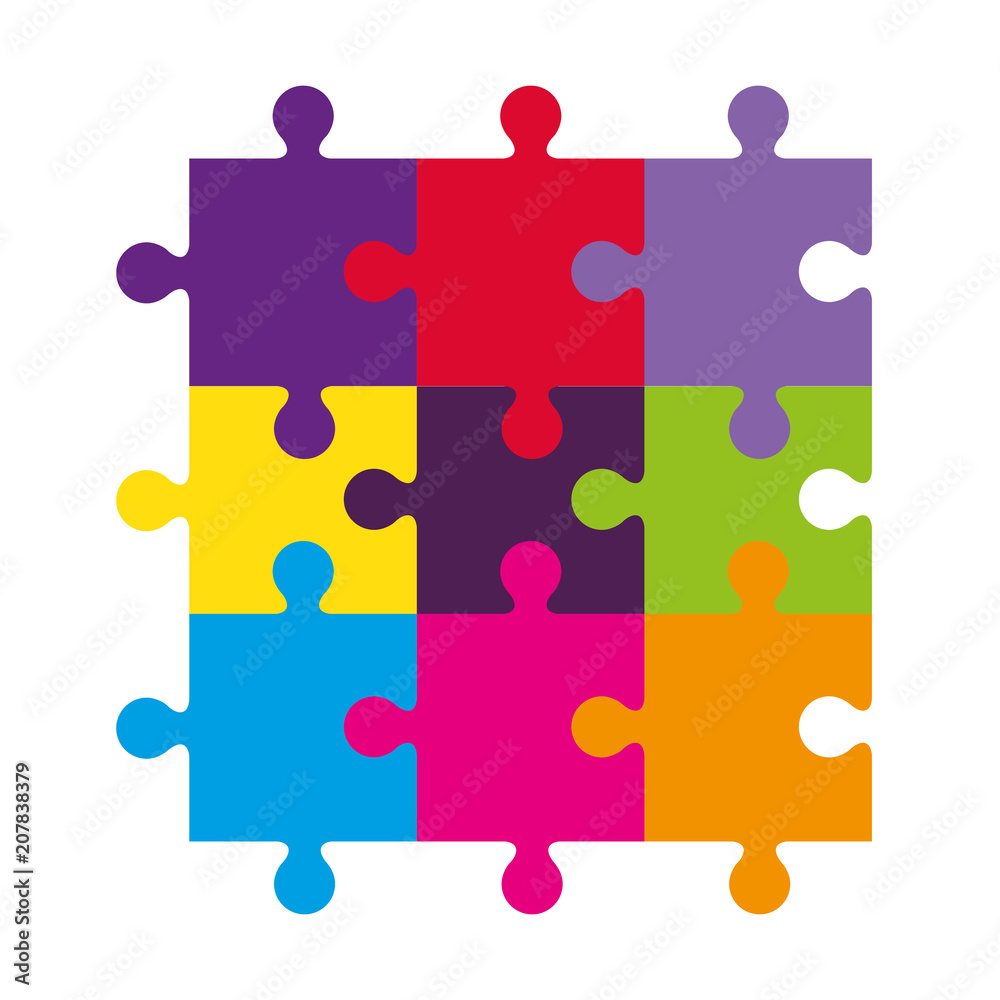 puzzle game pieces icon vector illustration design puzzle game pieces icon vector illustration design
