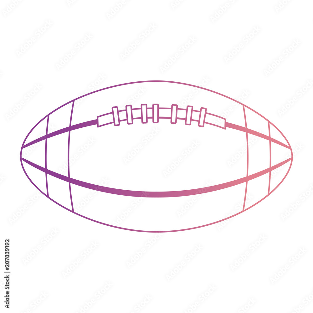 balloon american football icon vector illustration design