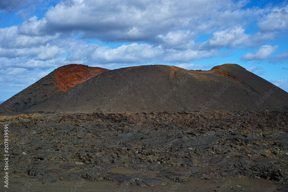 Views from guided tour Termesana route in Timanfaya national park, Lanzarote, Canary, Spain. Views from guided tour Termesana route in Timanfaya national park, Lanzarote, Canary, Spain.