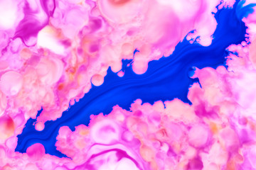 Fotobehang Kristal Vloeiend abstract patroon in pasteltinten  © Visual Content