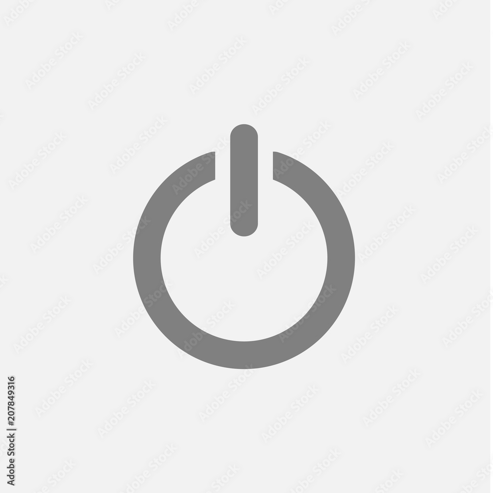 Button Power Logo Vector Template Design Illustration Button Power Logo Vector Template Design Illustration