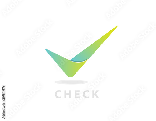 check mark logo design