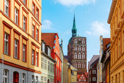 cityscape of the Hanseatic city Stralsund, Germany