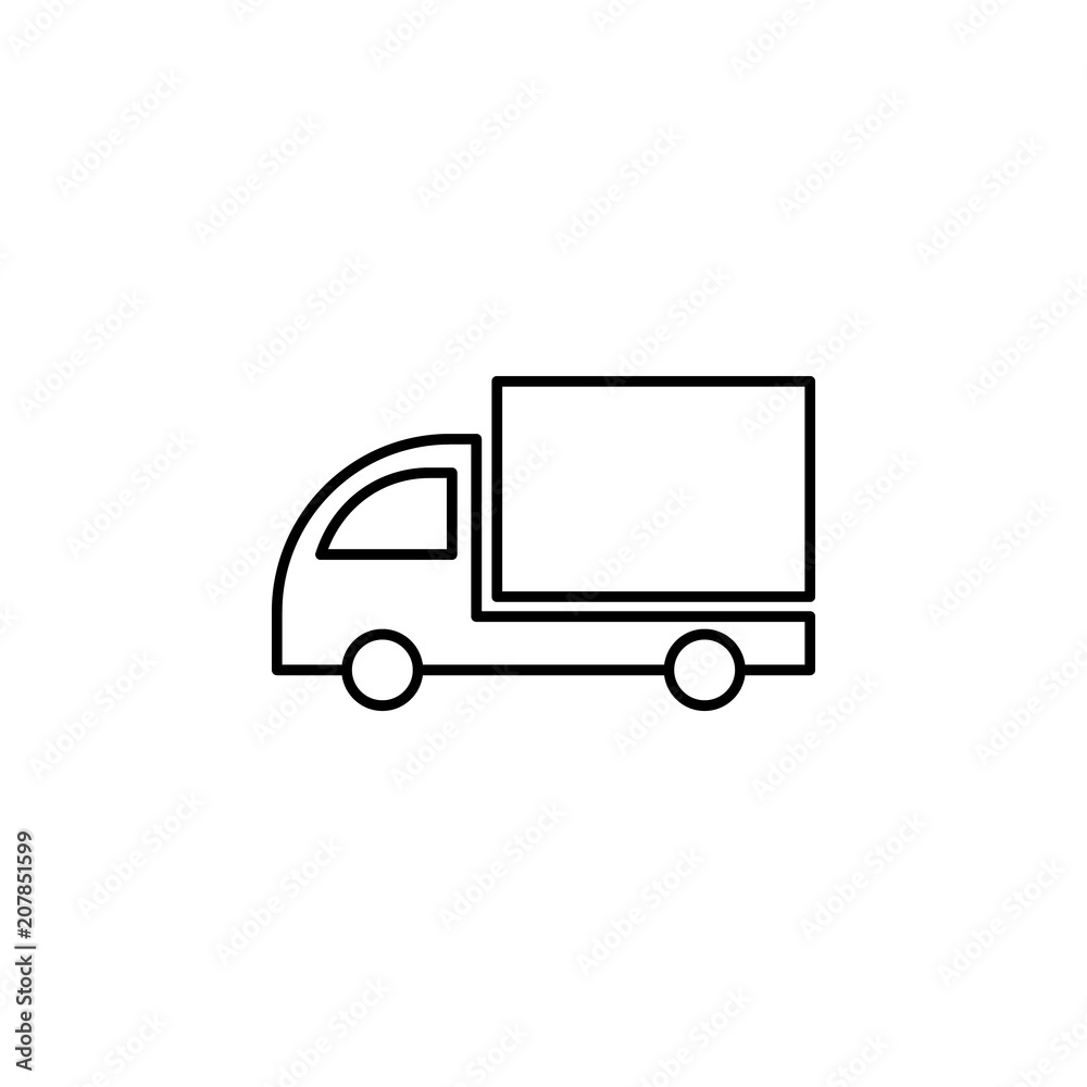 truck outline icon. Element of logistic icon for mobile concept and web apps. Thin line truck outline icon can be used for web and mobile truck outline icon. Element of logistic icon for mobile concept and web apps. Thin line truck outline icon can be used for web and mobile