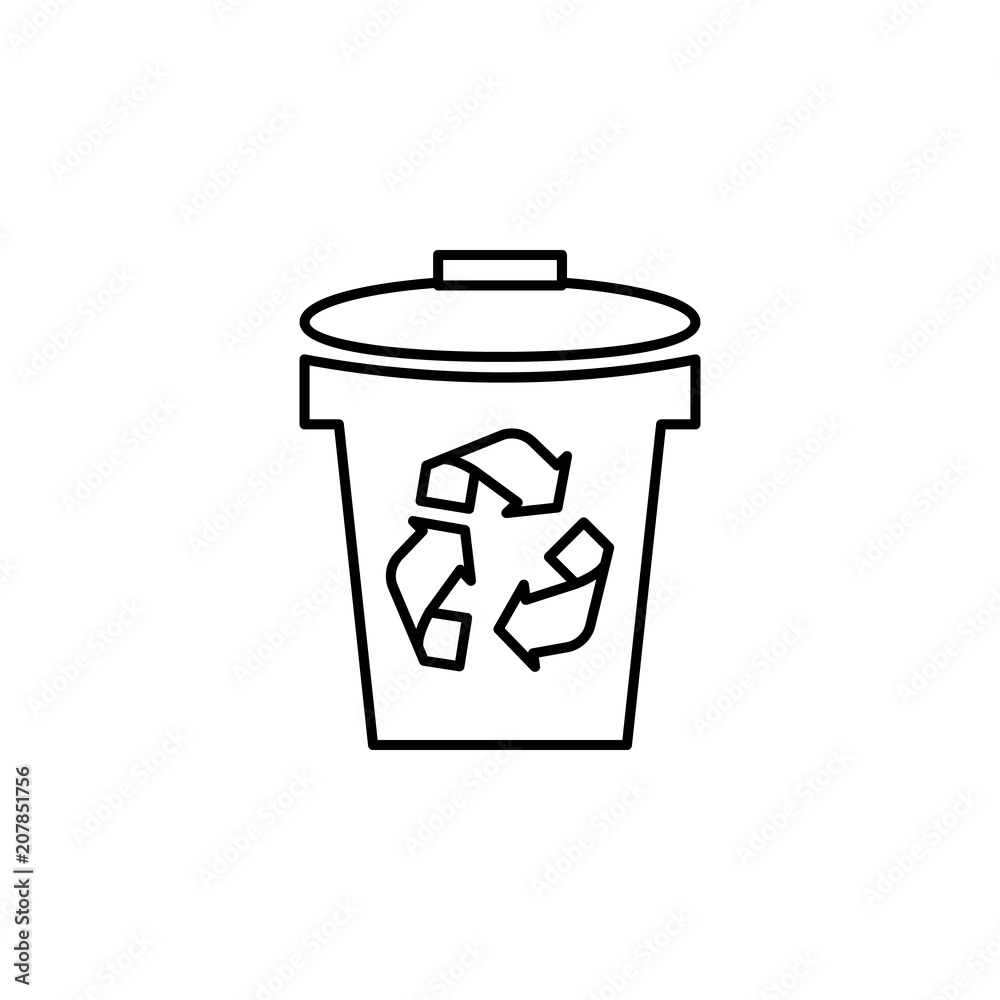 bin outline icon. Element of logistic icon for mobile concept and web apps. Thin line bin outline icon can be used for web and mobile bin outline icon. Element of logistic icon for mobile concept and web apps. Thin line bin outline icon can be used for web and mobile