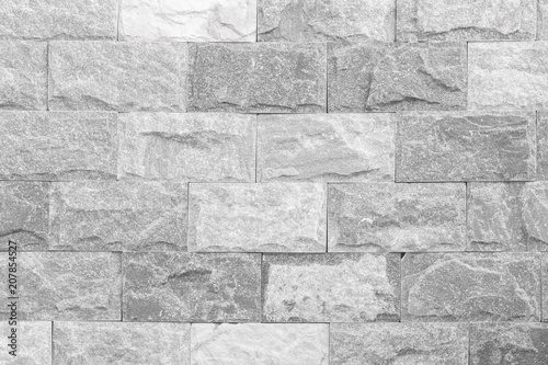 Grey stone brick wall background