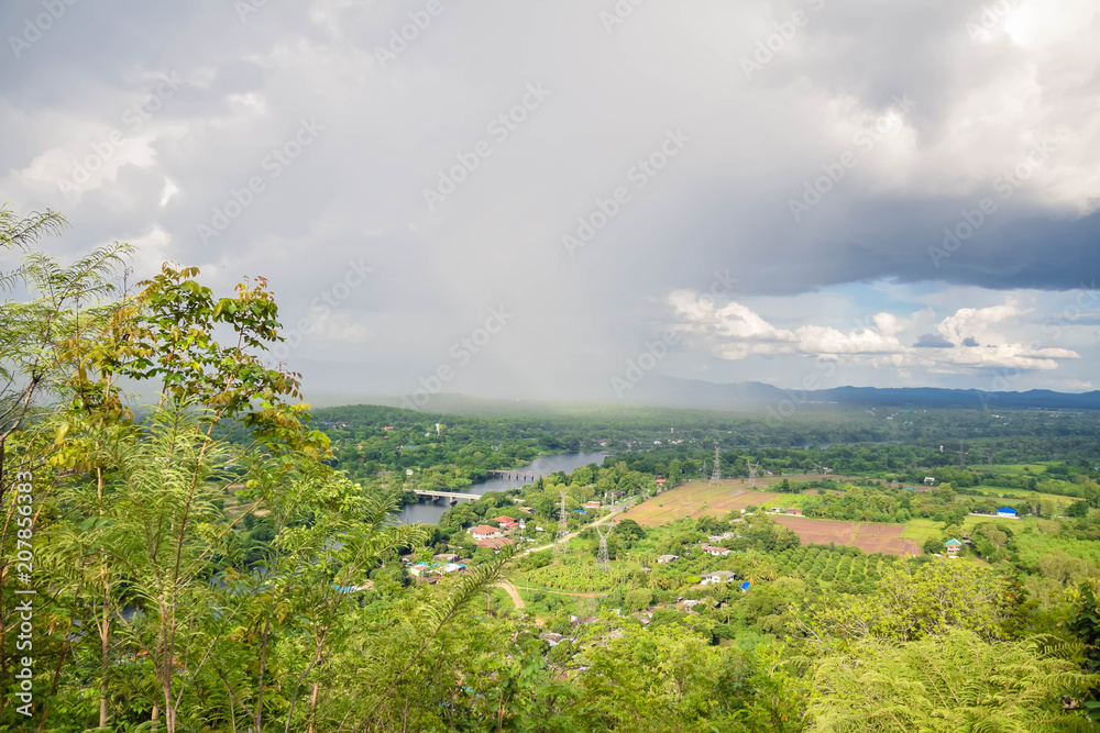 Fototapeta premium Electric power plant, bhumibol dam in Tak province, Thailand
