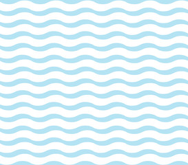 Papier peint photo Vagues de la mer patrons Vagues bleues motif doux enfantin  © flworsmile