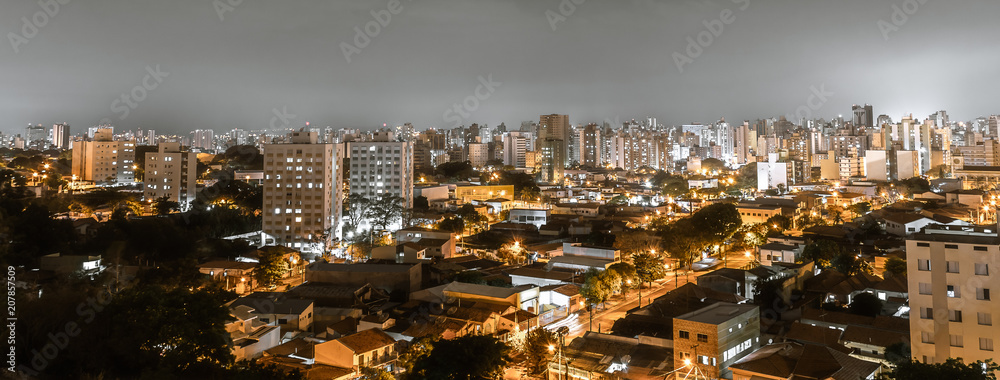 Top view of the city of Campinas, SP/ Brazil.