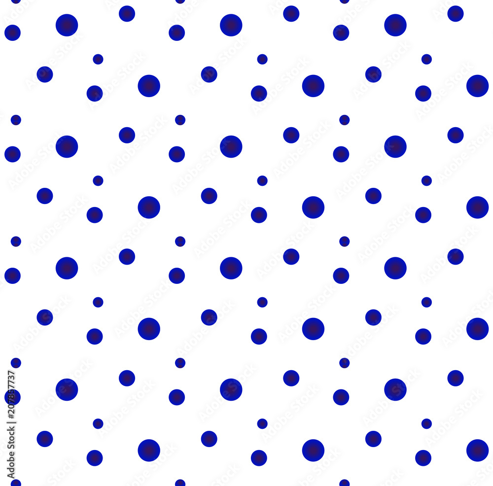 cute pattern dots blue and white