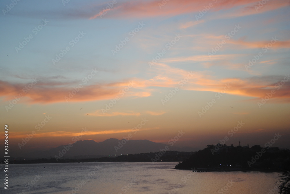 entardecer jardim guanabara vista do mirante entardecer jardim guanabara vista do mirante
