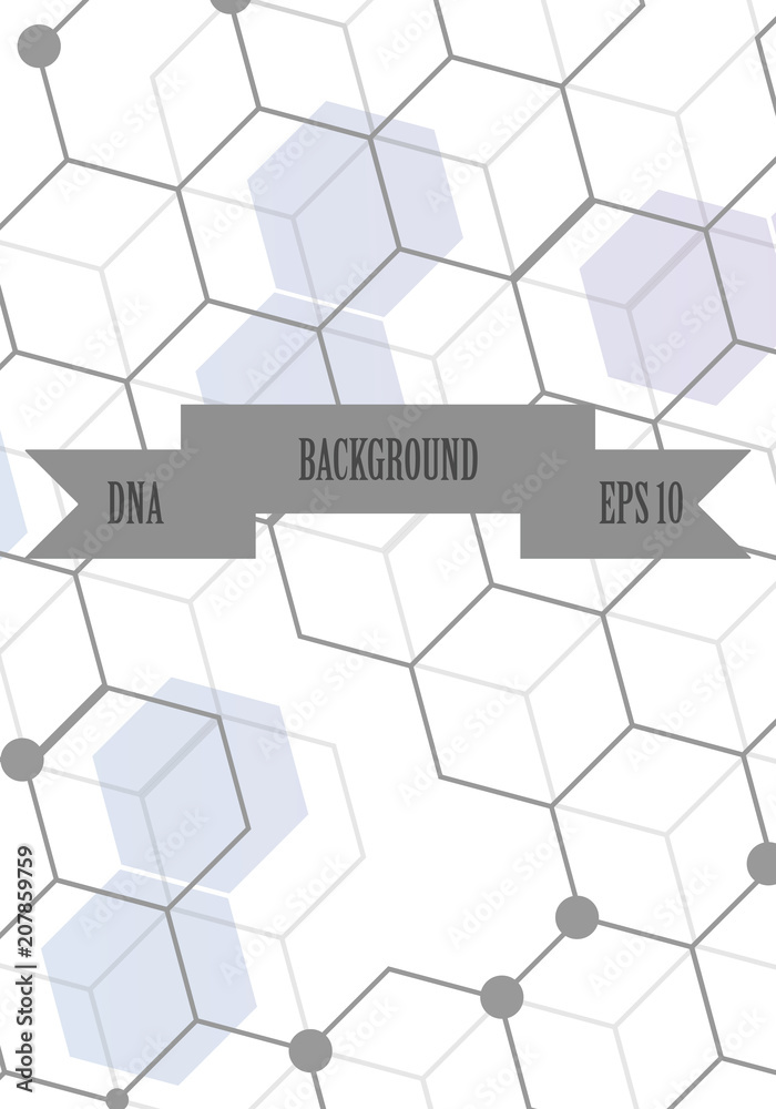 DNA abstract geometric background, layout in A4 set technology brochure flyer design template vector shadow DNA abstract geometric background, layout in A4 set technology brochure flyer design template vector shadow