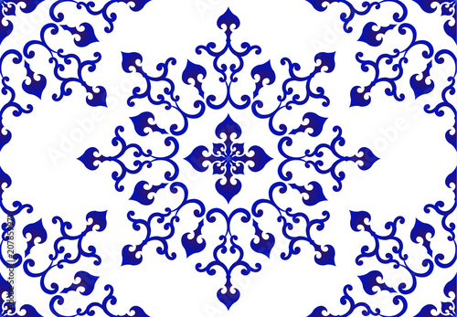 porcelain mandala pattern