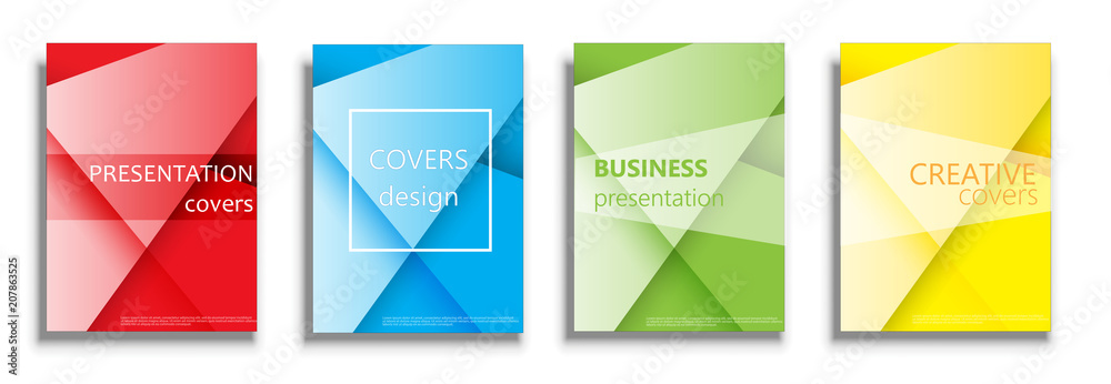 Fototapeta premium Vector covers templates, covers design collection