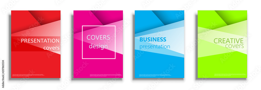 Vector covers design collection, covers design set