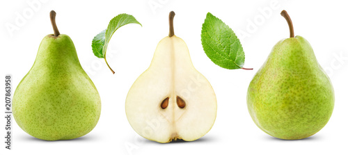 pears with leaf photo