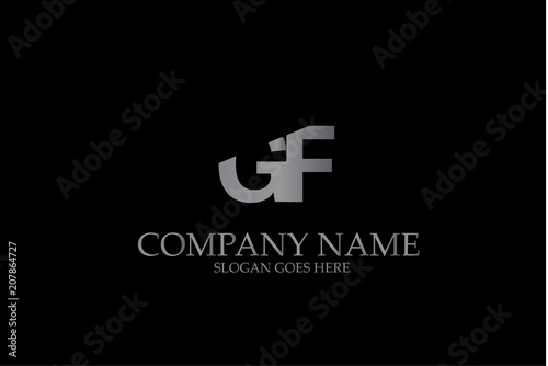 Letter GF Vector Logotype Template.