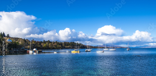 The peace of Aramdale Habour on the Isle of Skye in the Highlands of Scotland