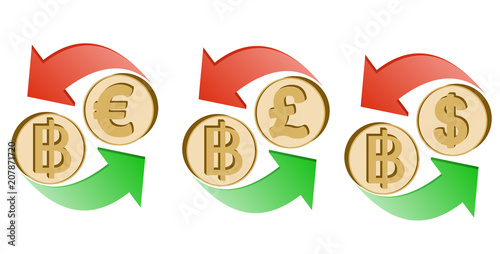 exchange baht to euro, pound sterling and dollar