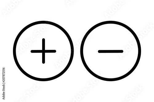 Plus and minus button icon