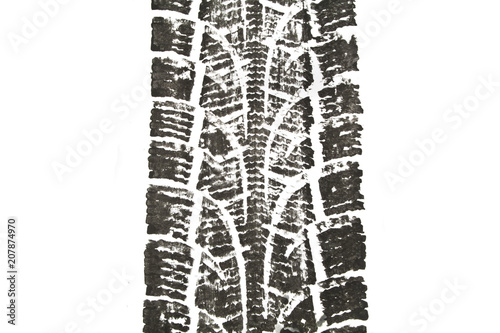 Tire isolated on white background