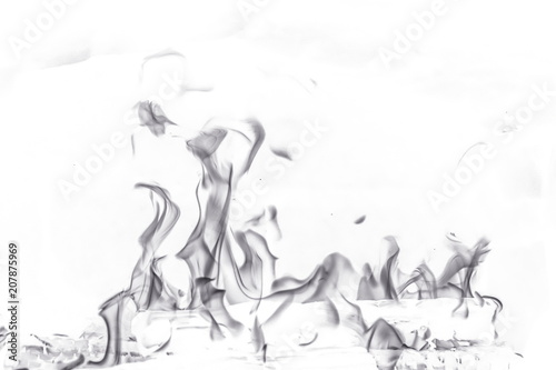 Abstract fire on white background