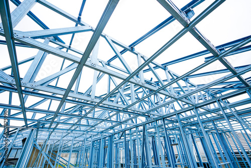 Australia house under construction with steel frames