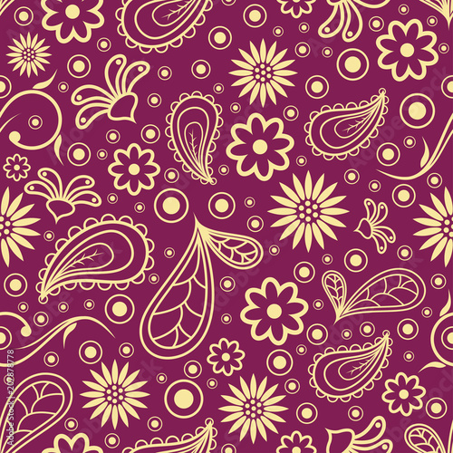 Beautiful Pattern with paisley design