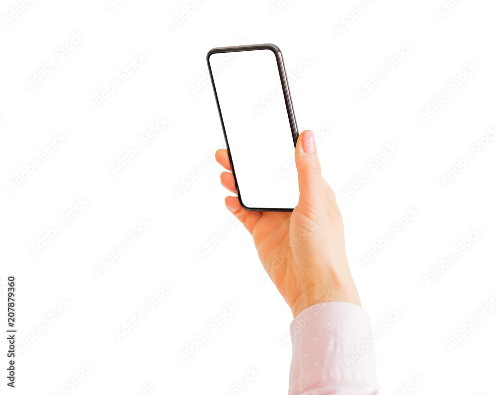 Person taking selfie with phone.