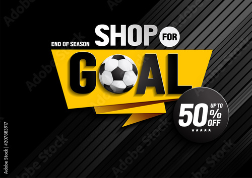 shop for goal sale, vector illustration, you can place relevant content on the area.