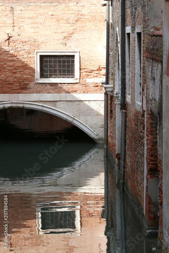 reflection canal and architecture of venice