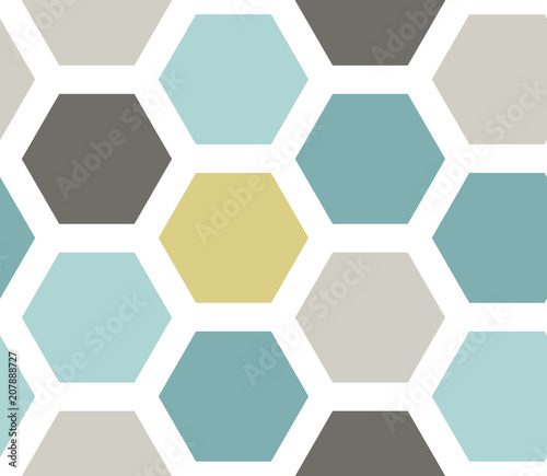 geometric hexagon seamless pattern
