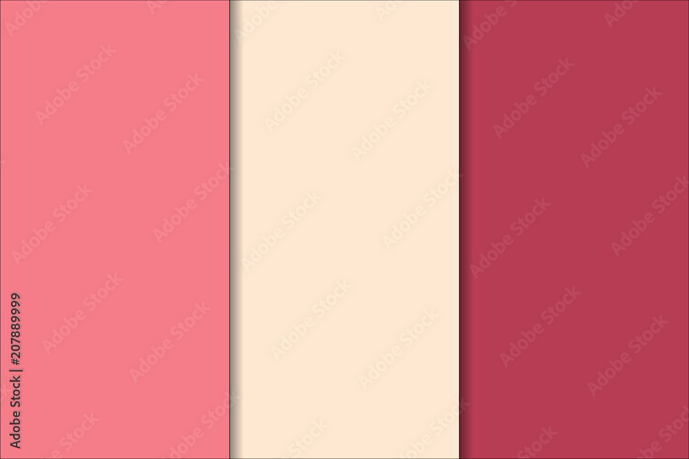 Obraz premium Cherry red geometric set of seamless patterns