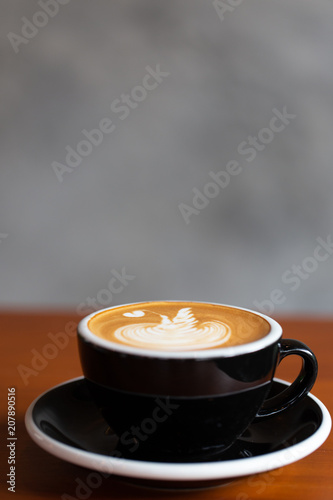 Backgrounds of Latte coffee.