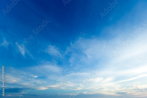 blue sky with cloud