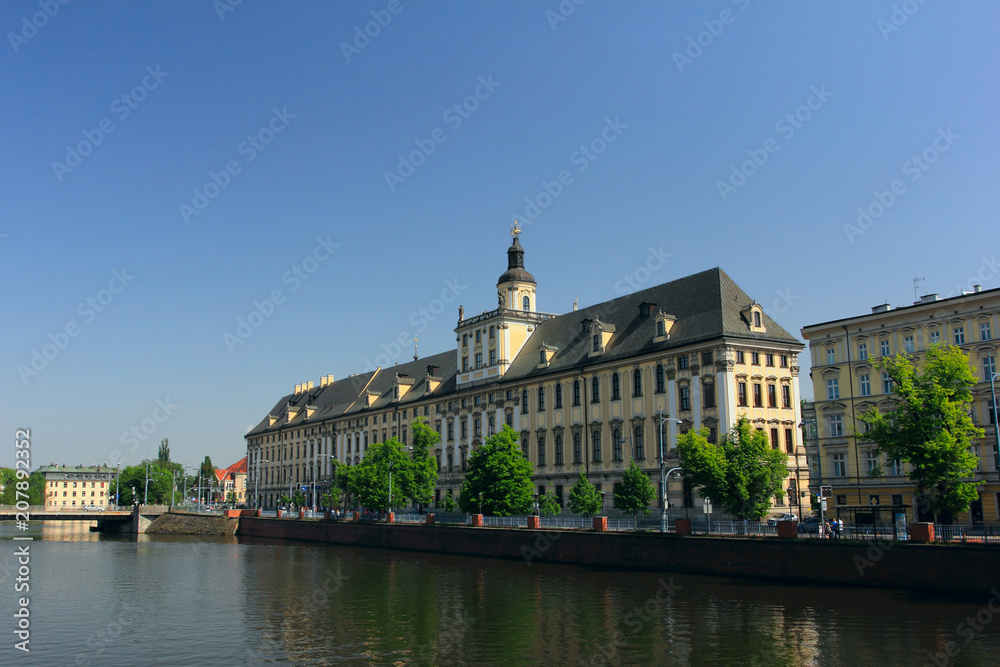 university of wroclaw, capital city of lower silesia in poland
