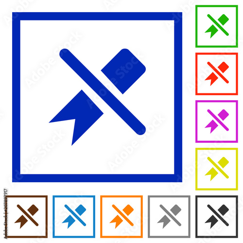 Untag flat framed icons