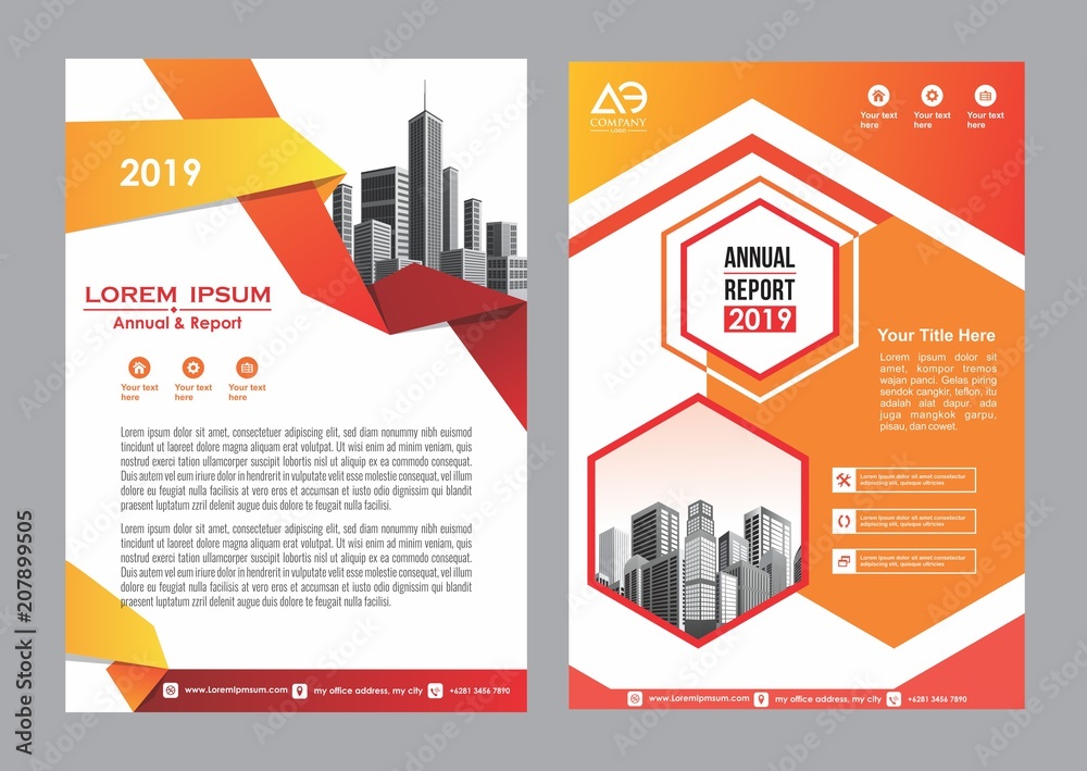 Fototapeta premium cover, layout, brochure, flyer design for company, event, and report