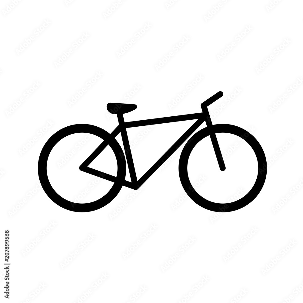 Fototapeta premium Bicycle icon on white background. Vector illustration.