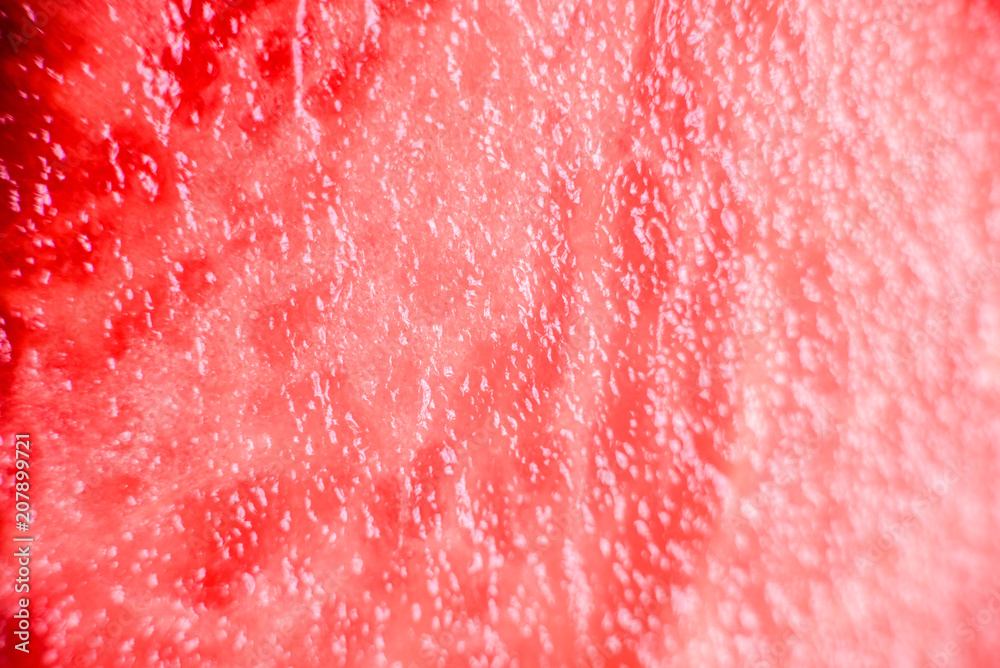 Slices of fresh juicy seedless red watermelon ideal for summer heat