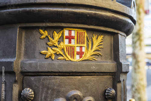 Photography Font de Canaletes in Les Rambles of Barcelona, Catalonia, Spain