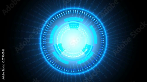 Abstract technology binary code concept design. vector background