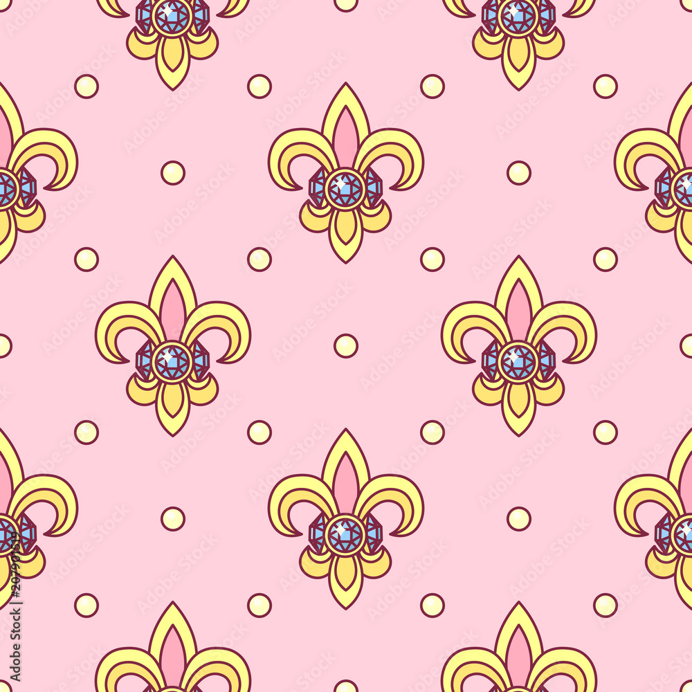 vector seamless pattern Little Princess concept
vector seamless pattern Little Princess concept