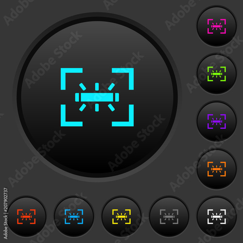 camera white balance fluorescent mode dark push buttons with color icons