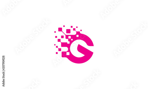 G initial digital logo