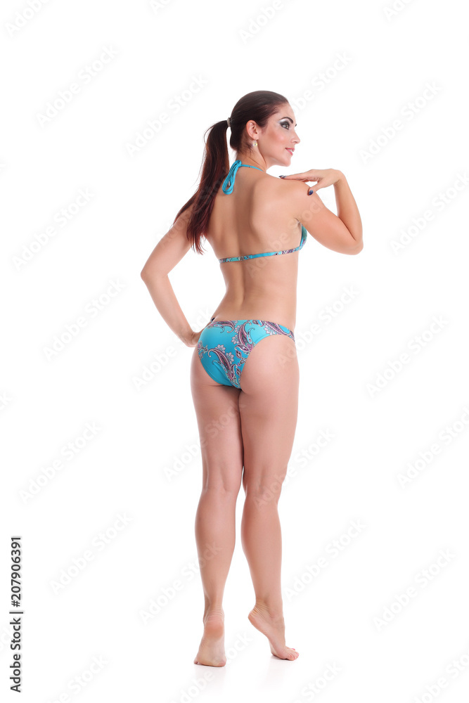 sexy girl in bikini with beautiful body