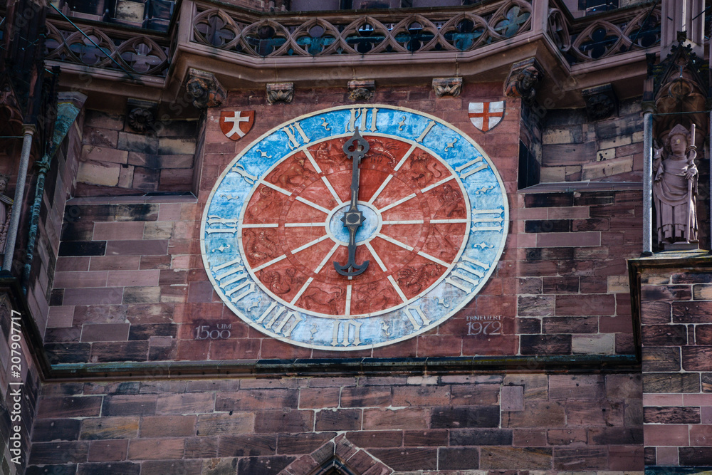 curch-clock of cathedral Freiburg