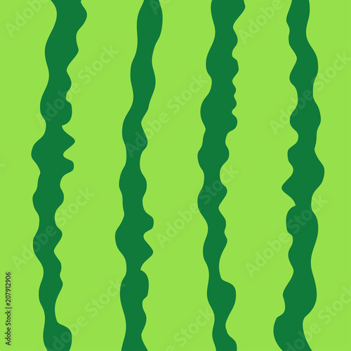 Watermelon green striped peel skin rind cut with in a row. Macro closeup. Summer Seamless Pattern. Food background. Flat design.