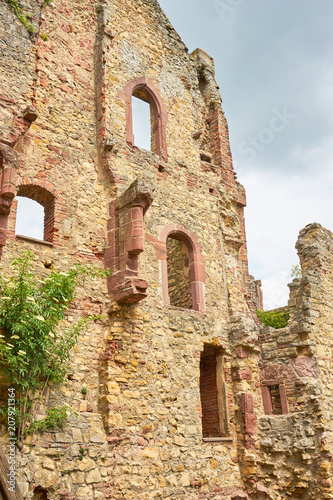 Ruin of german castle "Rötteln" in Loerrach / Black Forest in Germany